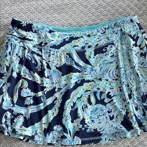 Lilly Pulitzer Luxletic Turquoise Activewear Skort